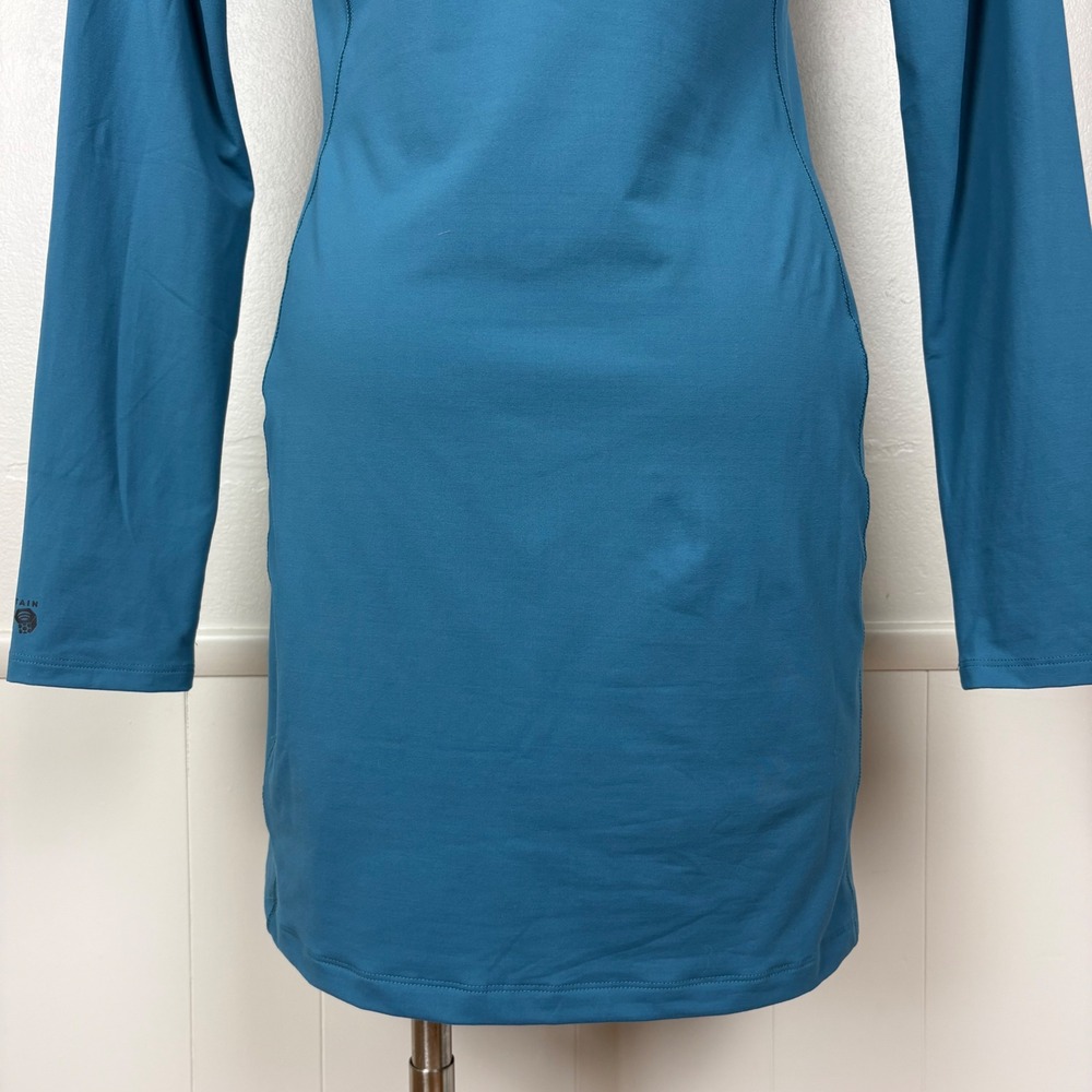 Mountain Hardwear Womens Crater Lake Dress NWT‎ Sz M Baltic Blue Long Sleeve UPF - Picture 11 of 15
